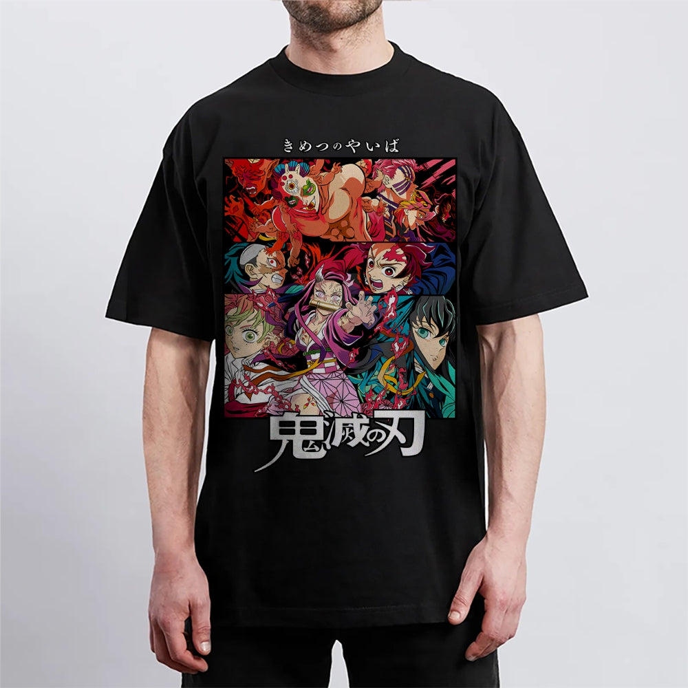Demon Slayer Pure Cotton Unisex Crew Neck Anime T-Shirt