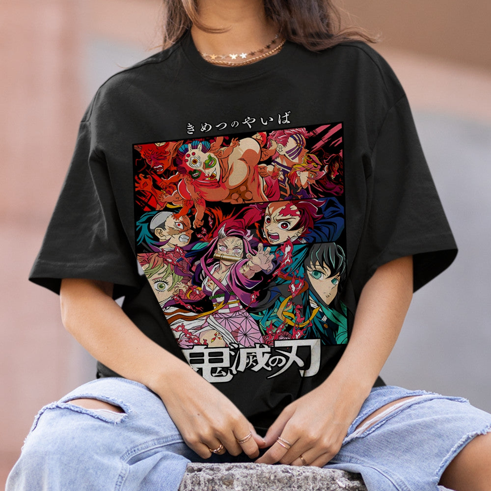 Demon Slayer Pure Cotton Unisex Crew Neck Anime T-Shirt