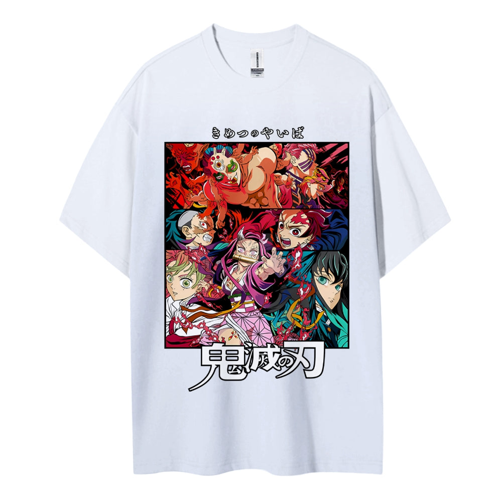Demon Slayer Pure Cotton Unisex Crew Neck Anime T-Shirt