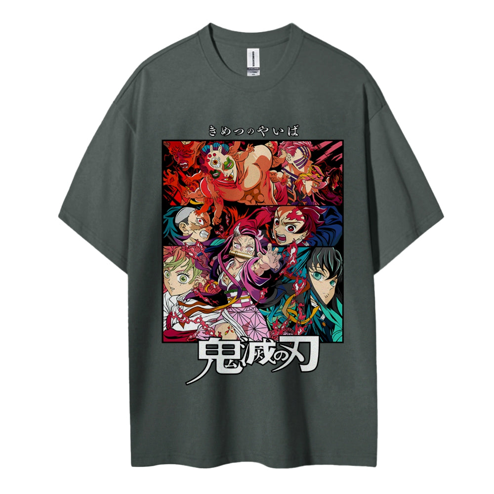 Demon Slayer Pure Cotton Unisex Crew Neck Anime T-Shirt
