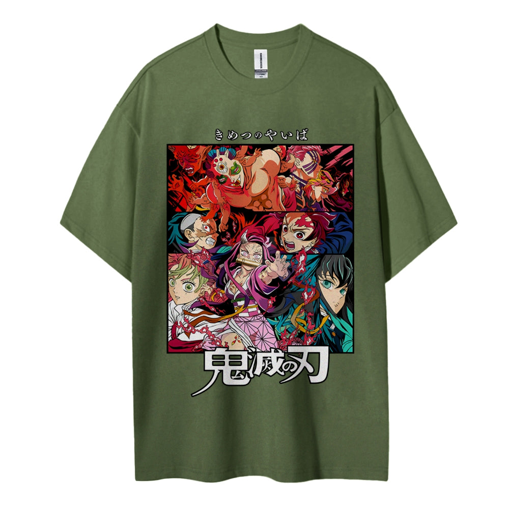 Demon Slayer Pure Cotton Unisex Crew Neck Anime T-Shirt