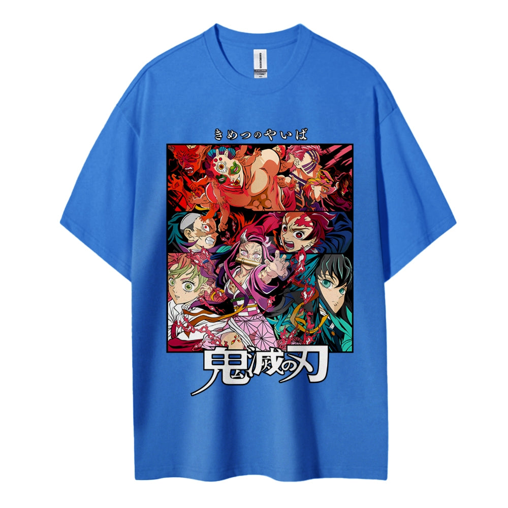 Demon Slayer Pure Cotton Unisex Crew Neck Anime T-Shirt