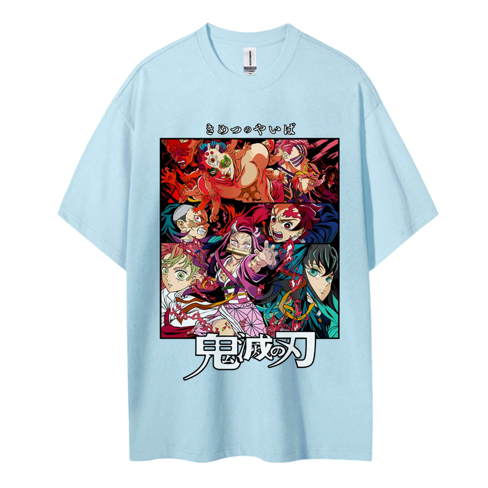 Demon Slayer Pure Cotton Unisex Crew Neck Anime T-Shirt