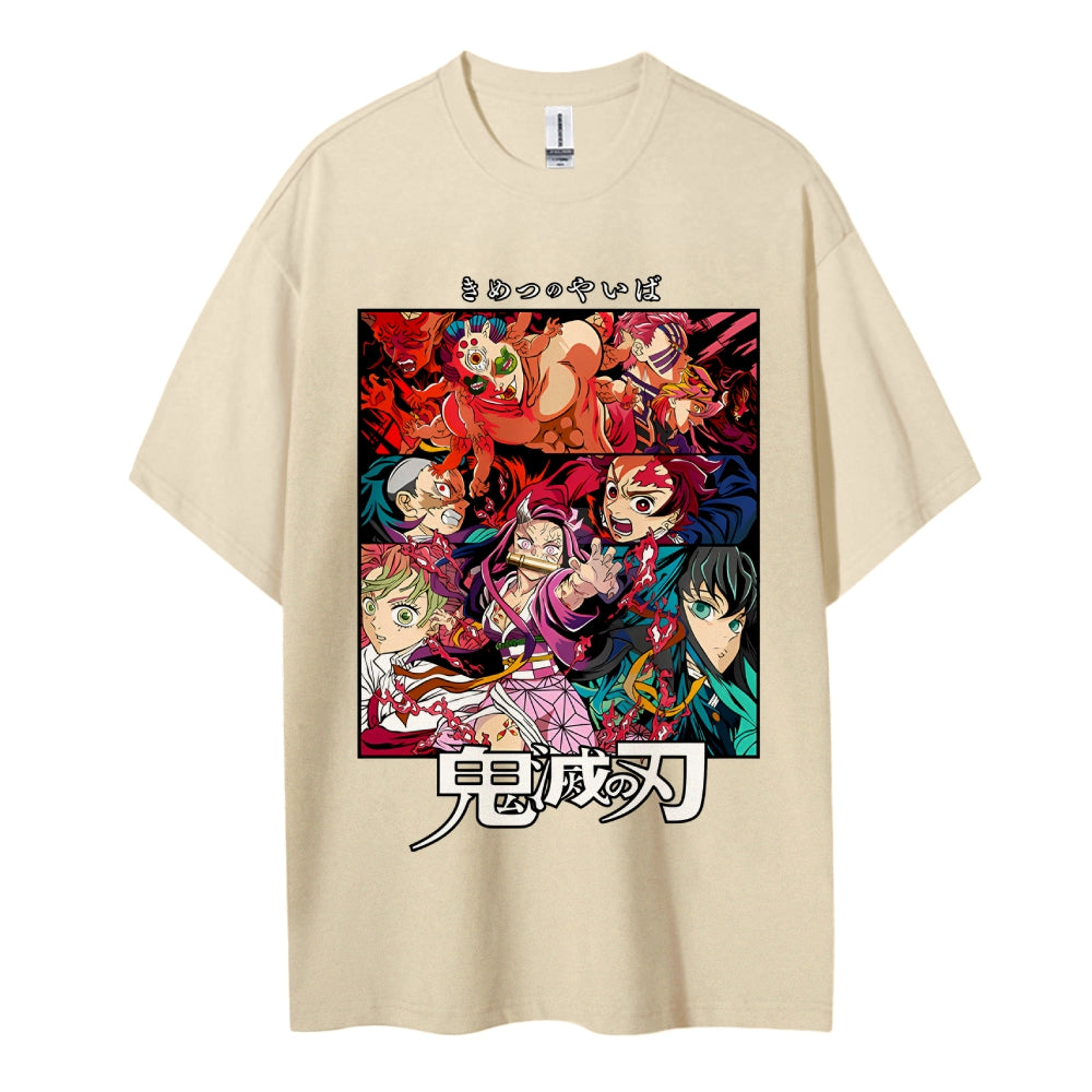 Demon Slayer Pure Cotton Unisex Crew Neck Anime T-Shirt
