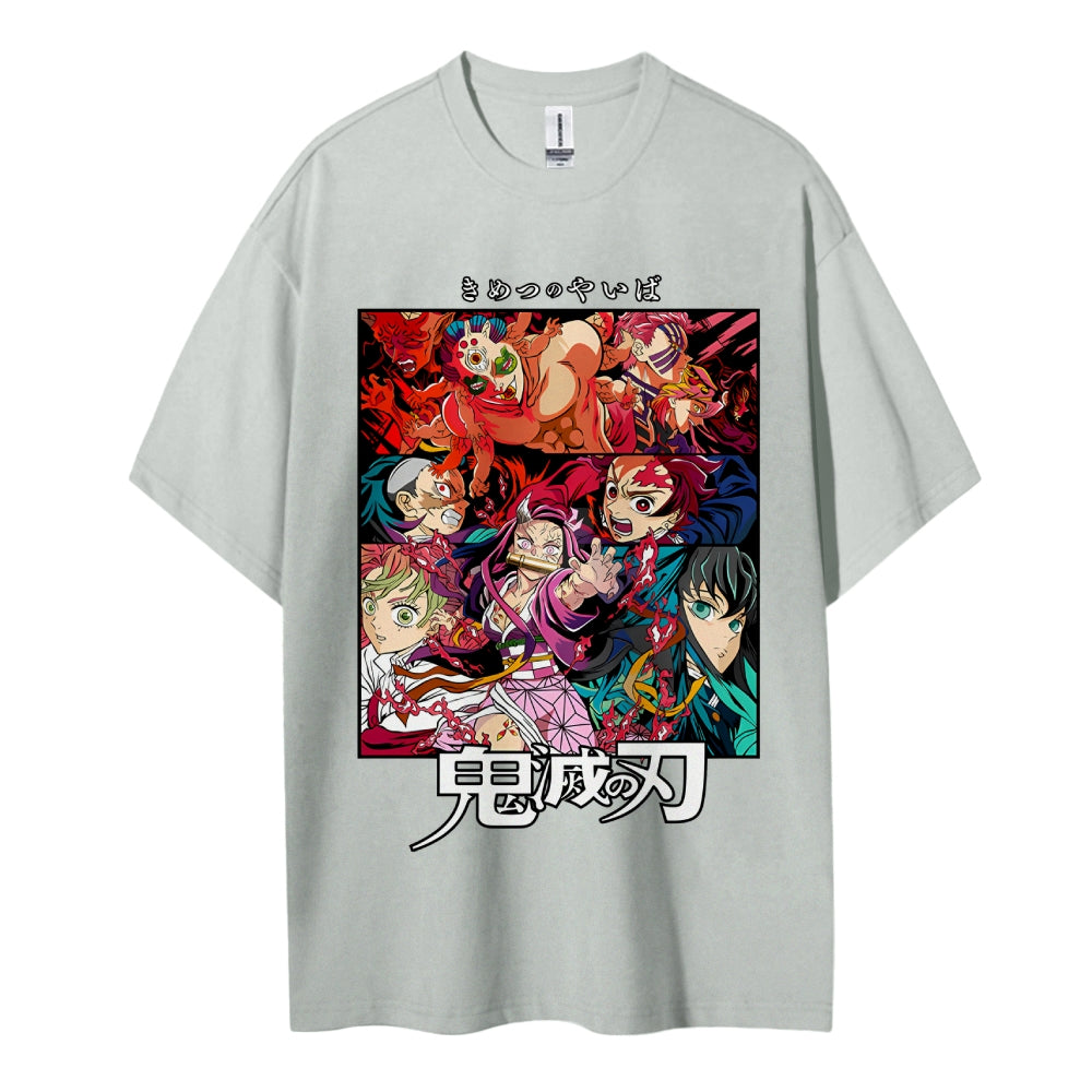Demon Slayer Pure Cotton Unisex Crew Neck Anime T-Shirt