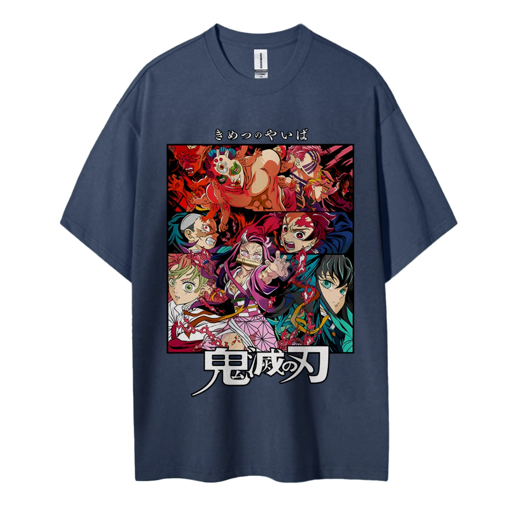 Demon Slayer Pure Cotton Unisex Crew Neck Anime T-Shirt