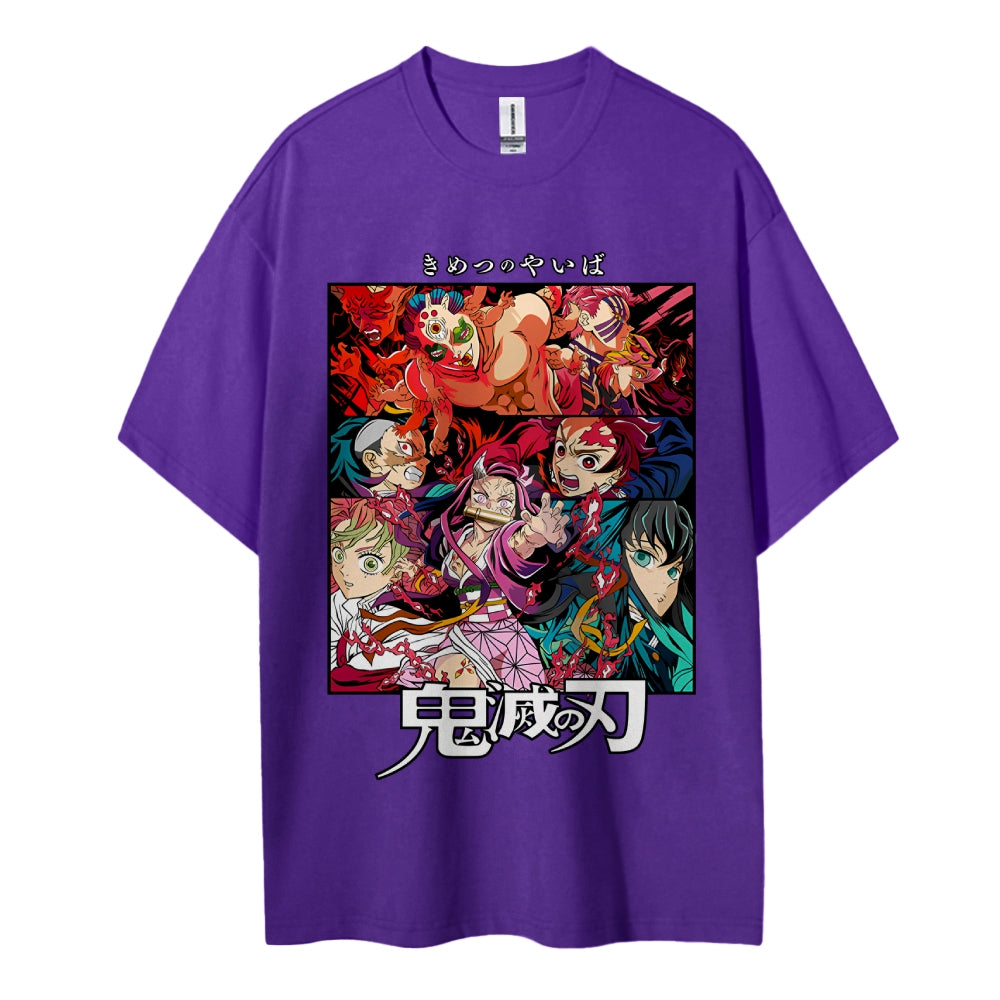 Demon Slayer Pure Cotton Unisex Crew Neck Anime T-Shirt