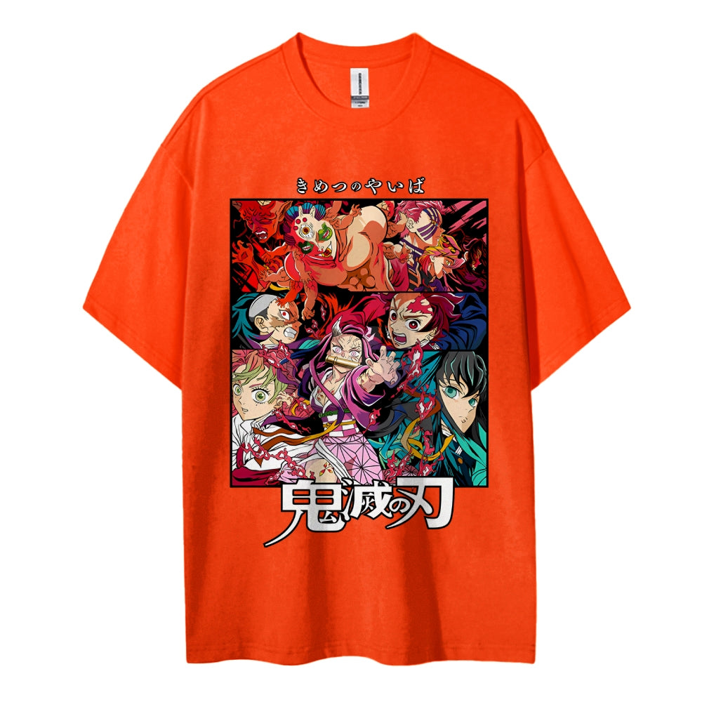 Demon Slayer Pure Cotton Unisex Crew Neck Anime T-Shirt