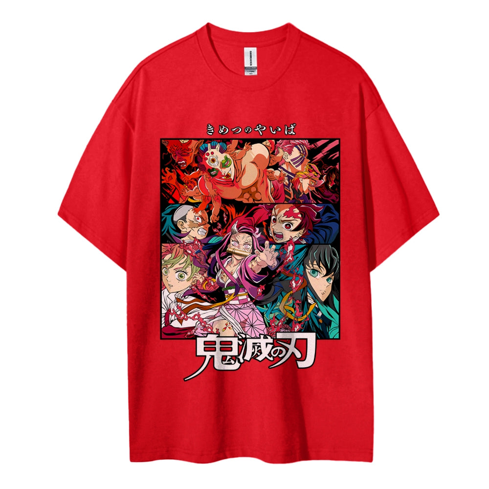 Demon Slayer Pure Cotton Unisex Crew Neck Anime T-Shirt