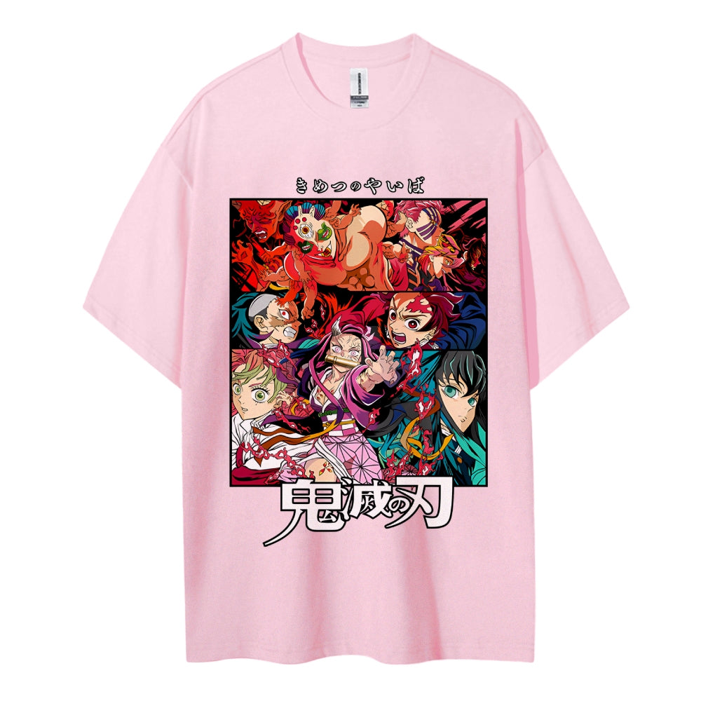 Demon Slayer Pure Cotton Unisex Crew Neck Anime T-Shirt