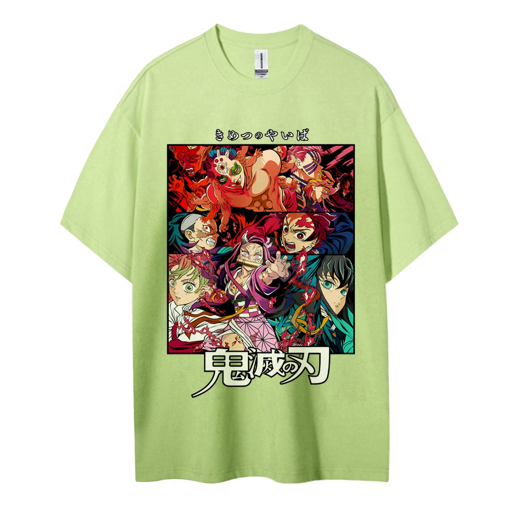 Demon Slayer Pure Cotton Unisex Crew Neck Anime T-Shirt