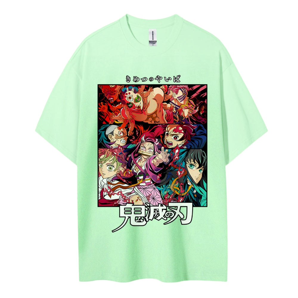Demon Slayer Pure Cotton Unisex Crew Neck Anime T-Shirt