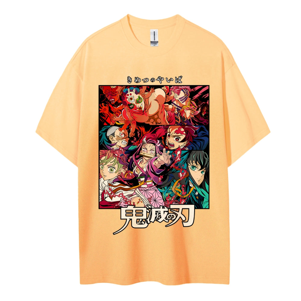 Demon Slayer Pure Cotton Unisex Crew Neck Anime T-Shirt