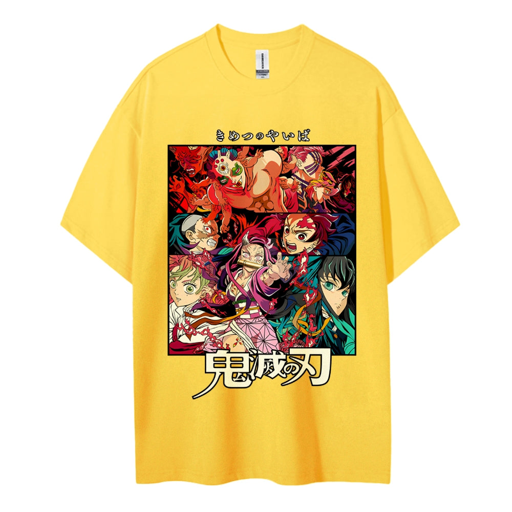 Demon Slayer Pure Cotton Unisex Crew Neck Anime T-Shirt