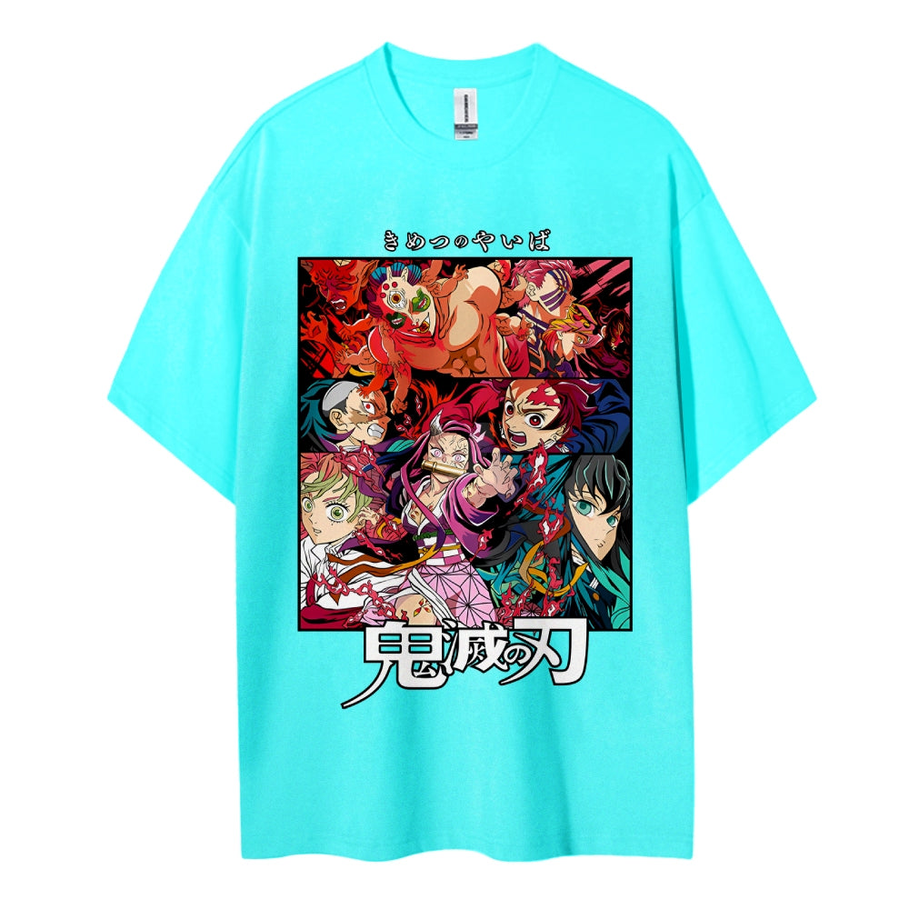 Demon Slayer Pure Cotton Unisex Crew Neck Anime T-Shirt