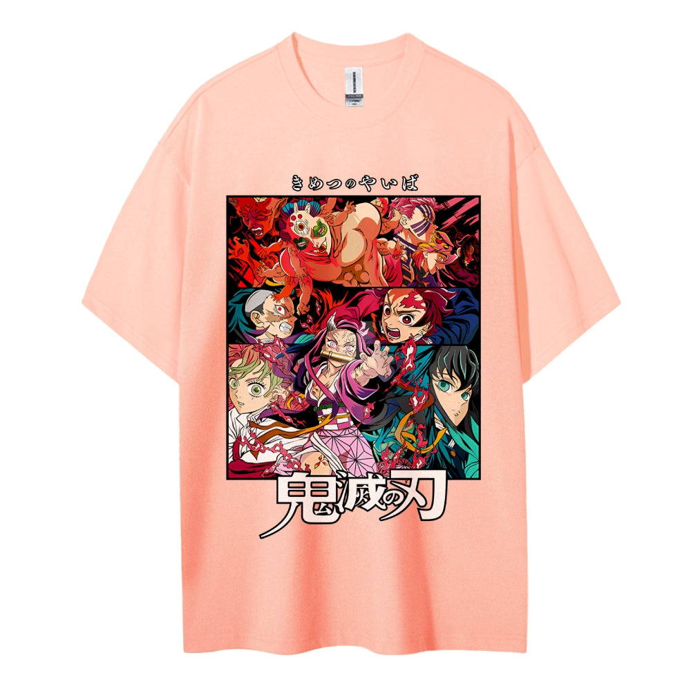 Demon Slayer Pure Cotton Unisex Crew Neck Anime T-Shirt