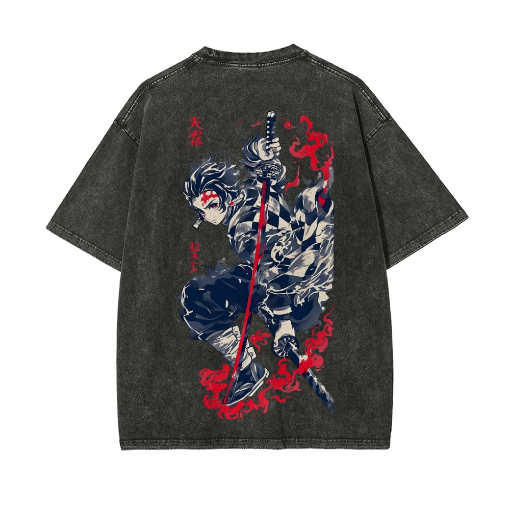 Vintage Oversized T-Shirt Demon Slayer
