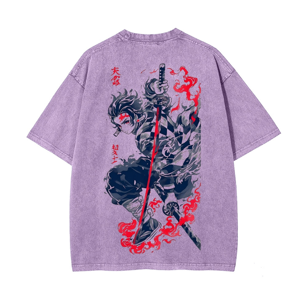 Vintage Oversized T-Shirt Demon Slayer