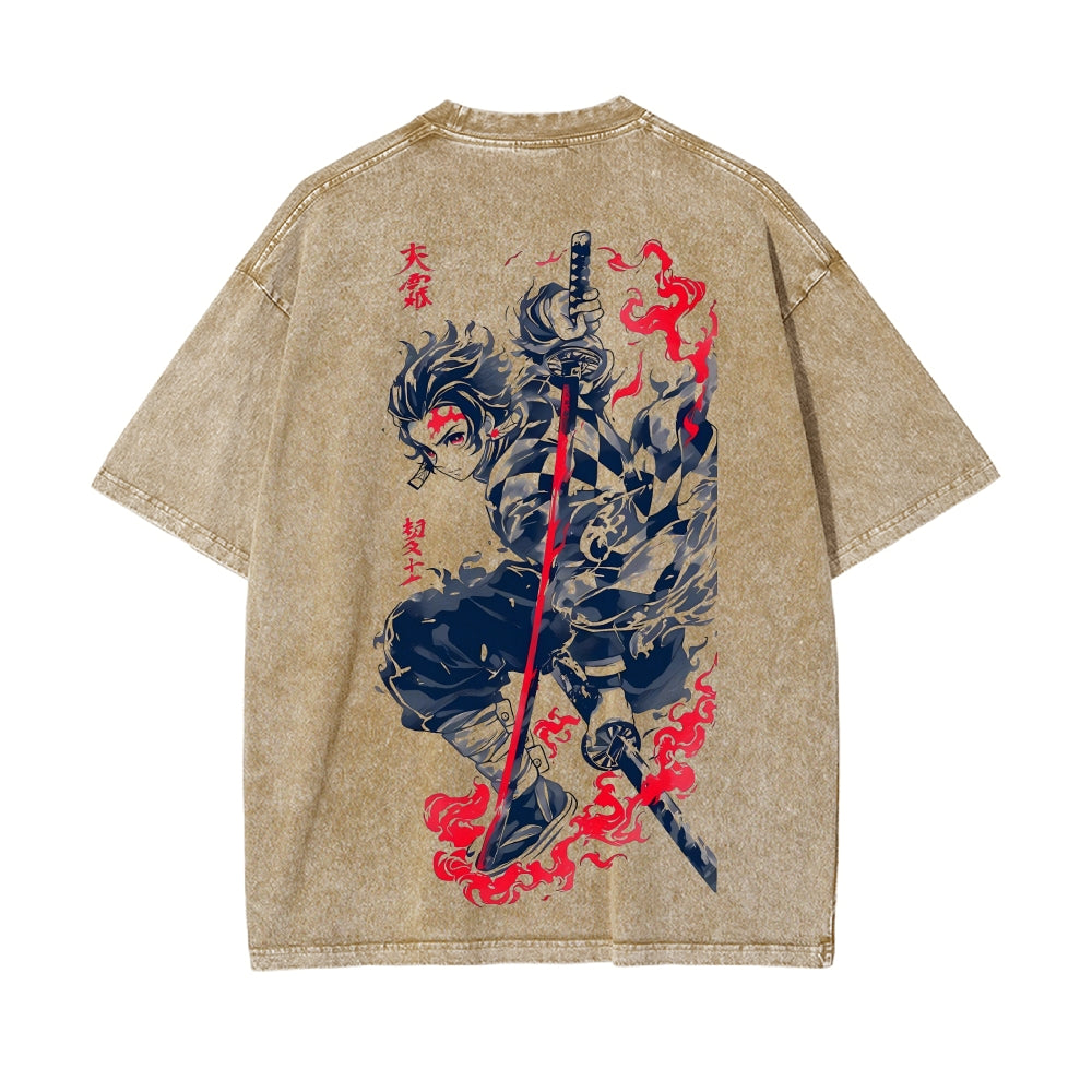 Vintage Oversized T-Shirt Demon Slayer
