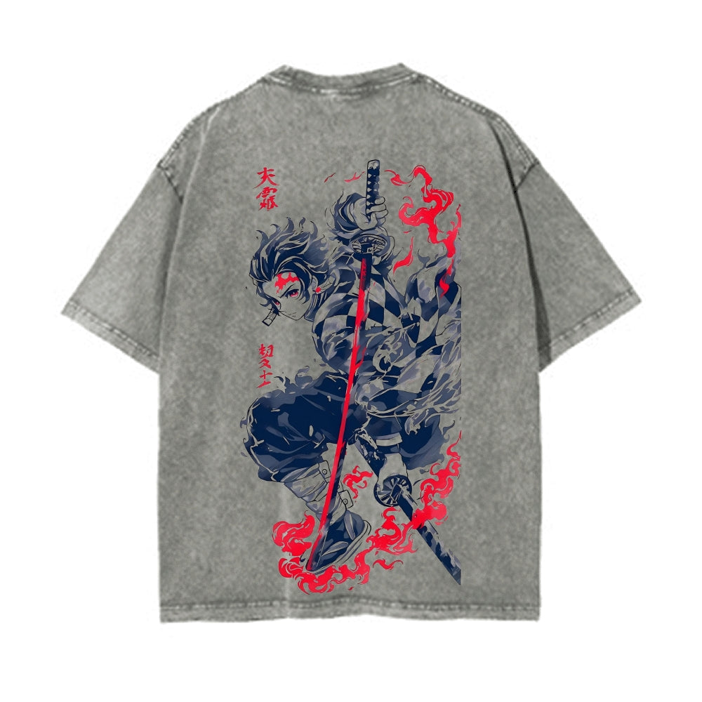 Vintage Oversized T-Shirt Demon Slayer