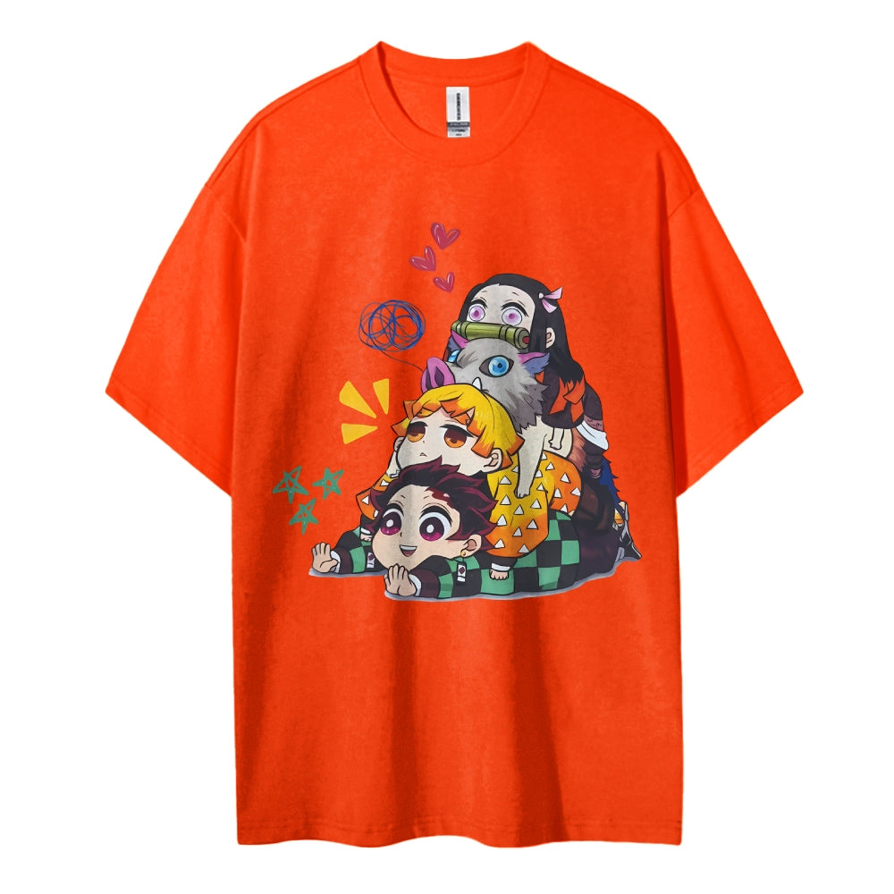 Demon Slayer Pure Cotton Unisex Crew Neck Anime T-Shirt
