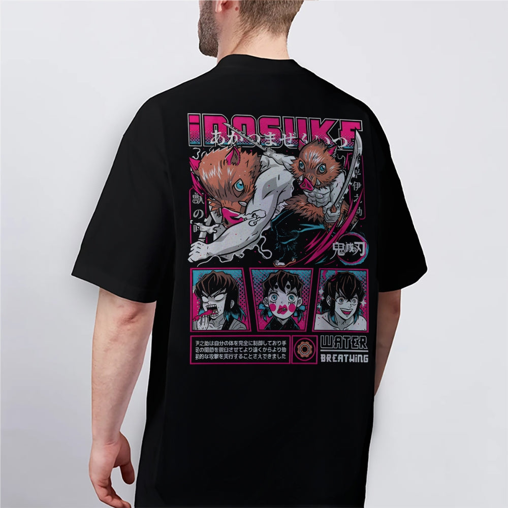 Demon Slayer Cotton Unisex Crew Neck Anime T-Shirt