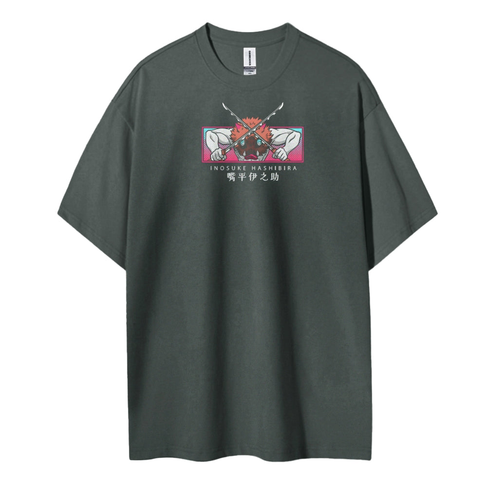 Demon Slayer Cotton Unisex Crew Neck Anime T-Shirt