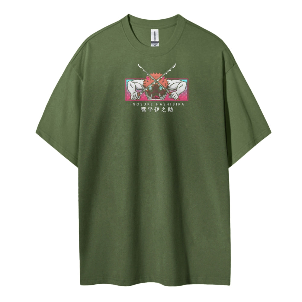 Demon Slayer Cotton Unisex Crew Neck Anime T-Shirt