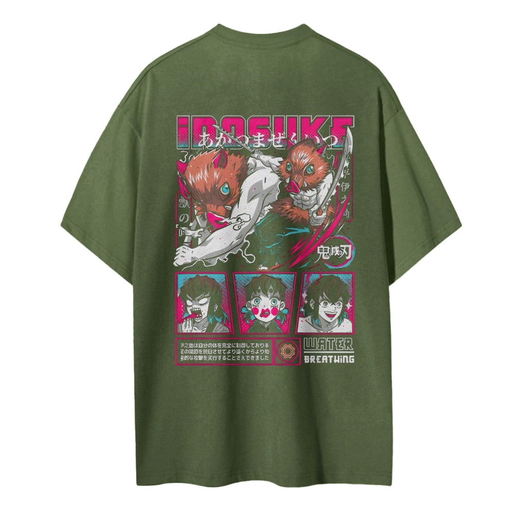 Demon Slayer Cotton Unisex Crew Neck Anime T-Shirt