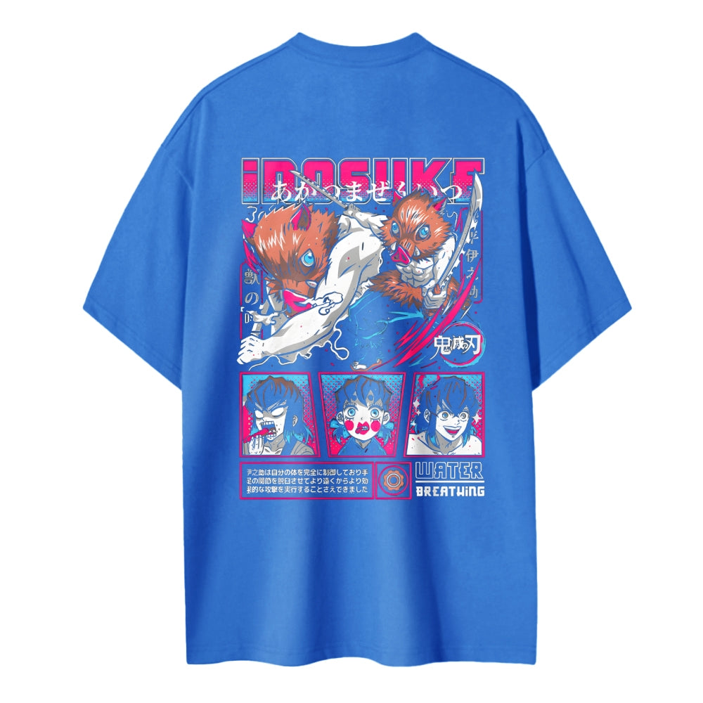 Demon Slayer Cotton Unisex Crew Neck Anime T-Shirt