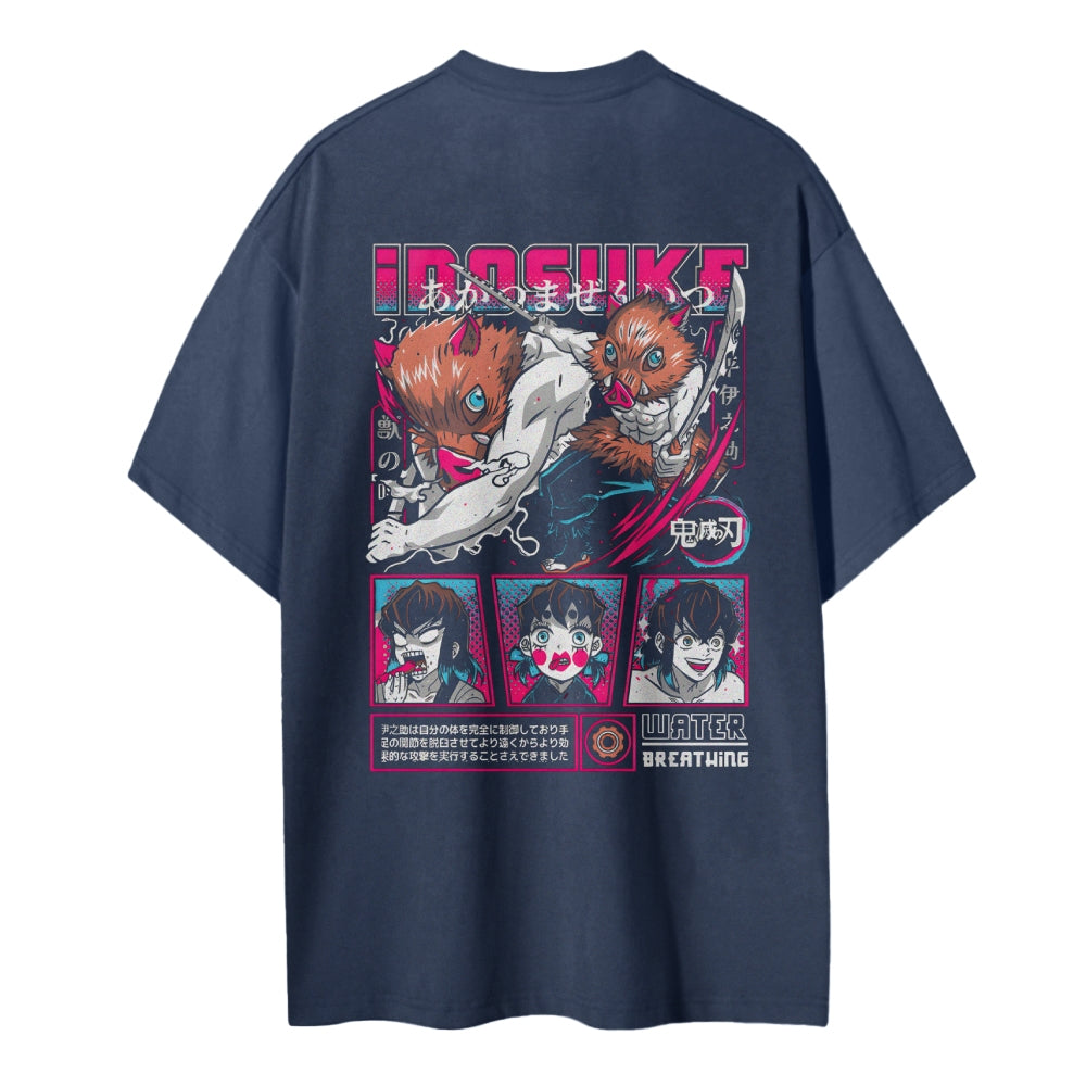 Demon Slayer Cotton Unisex Crew Neck Anime T-Shirt