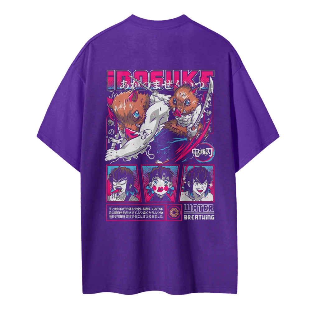 Demon Slayer Cotton Unisex Crew Neck Anime T-Shirt