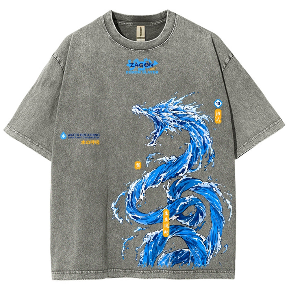 Unisex Fit Washed T-Shirt Demon Slayer