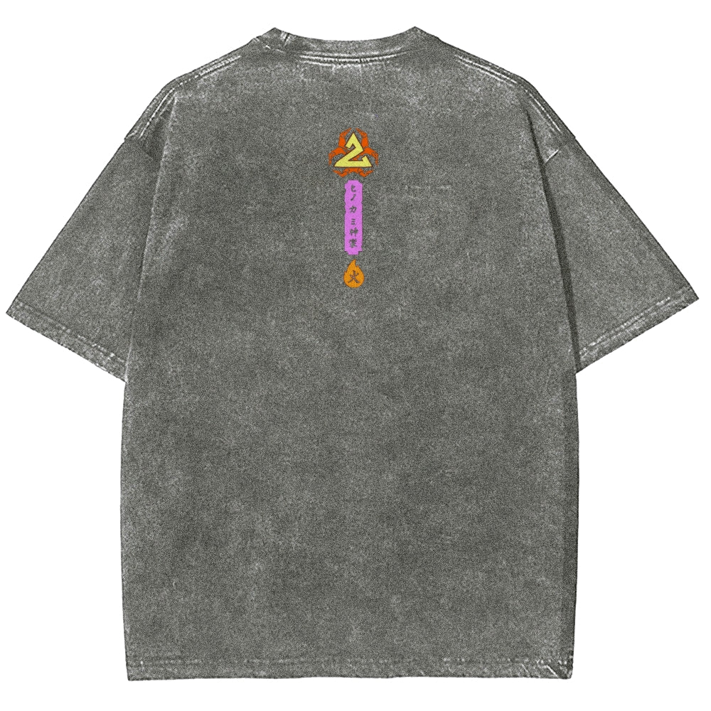 Unisex Fit Washed T-Shirt Demon Slayer