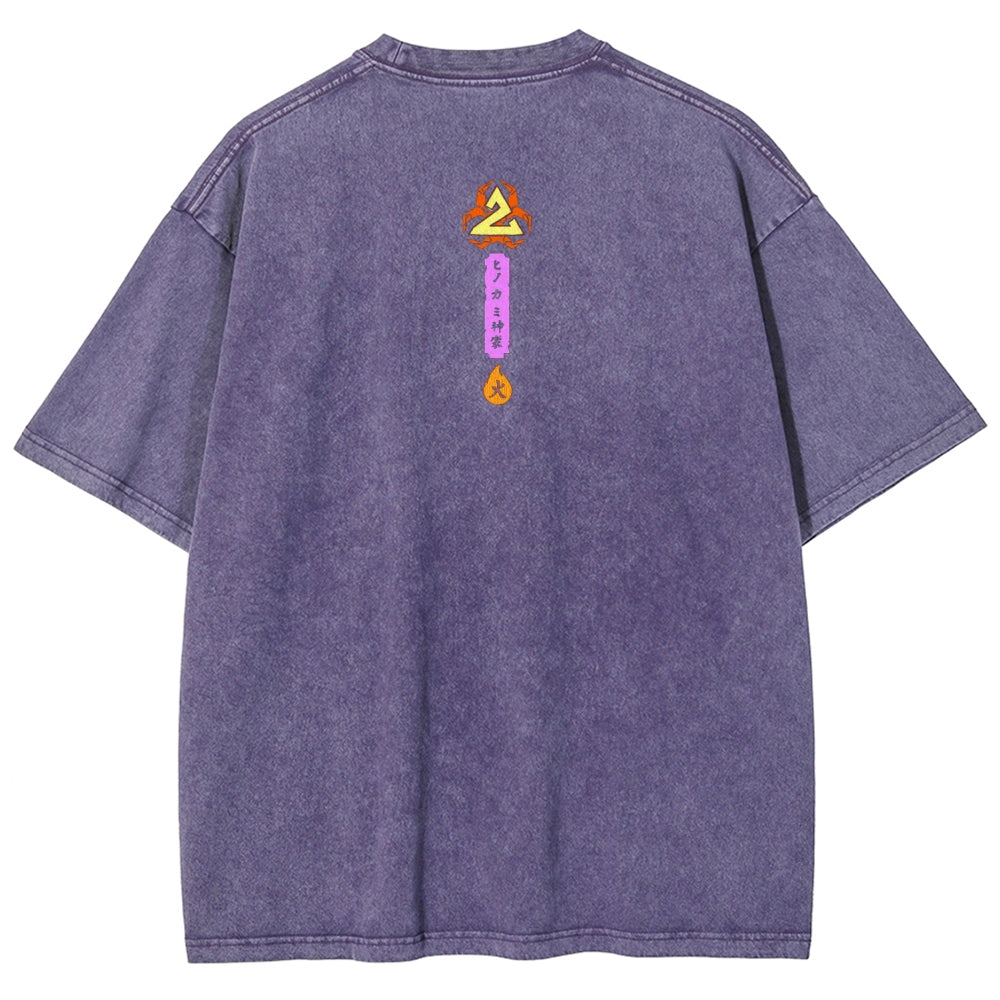 Unisex Fit Washed T-Shirt Demon Slayer