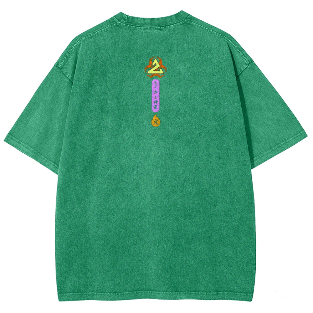 Unisex Fit Washed T-Shirt Demon Slayer
