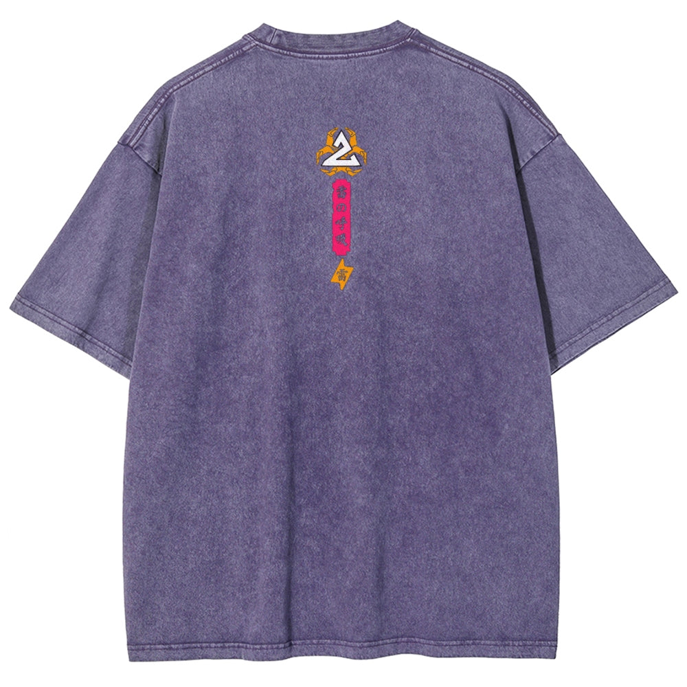 Unisex Fit Washed T-Shirt Demon Slayer