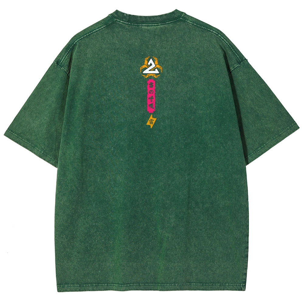 Unisex Fit Washed T-Shirt Demon Slayer