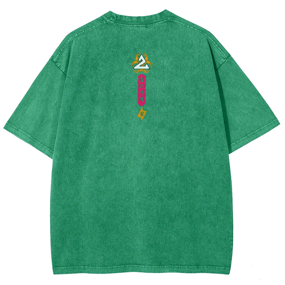 Unisex Fit Washed T-Shirt Demon Slayer