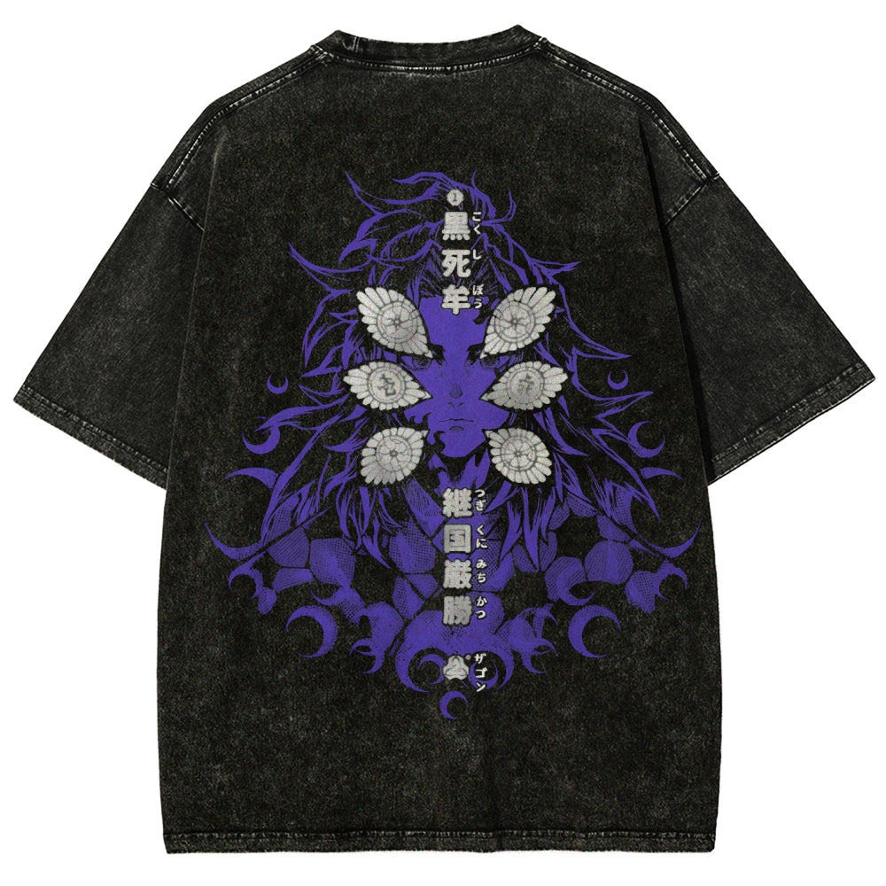 Unisex Fit Washed T-Shirt Demon Slayer