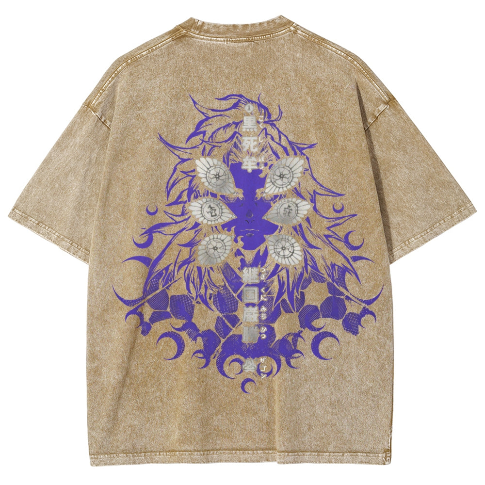 Unisex Fit Washed T-Shirt Demon Slayer
