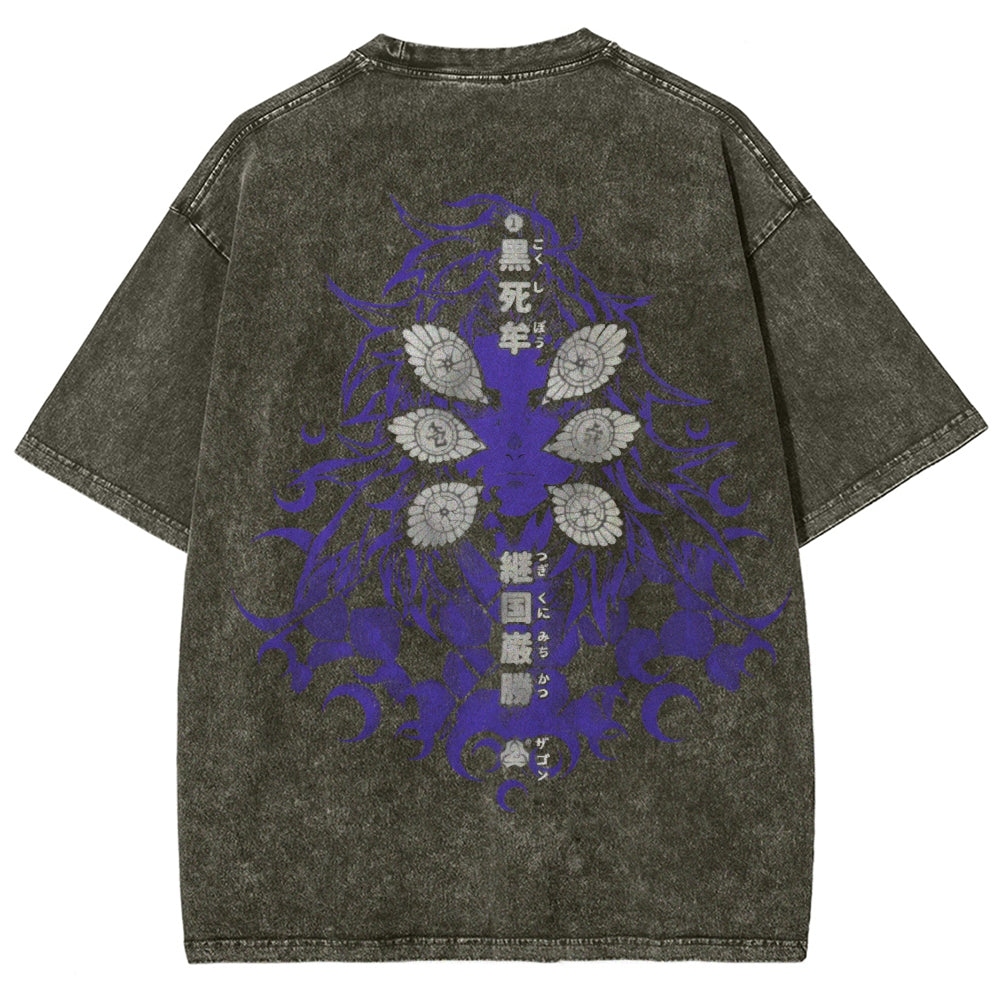 Unisex Fit Washed T-Shirt Demon Slayer