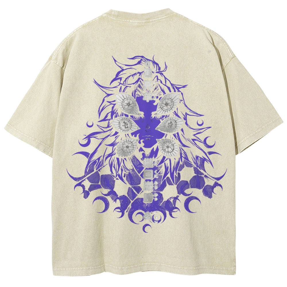 Unisex Fit Washed T-Shirt Demon Slayer
