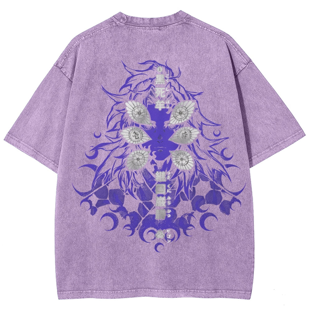 Unisex Fit Washed T-Shirt Demon Slayer