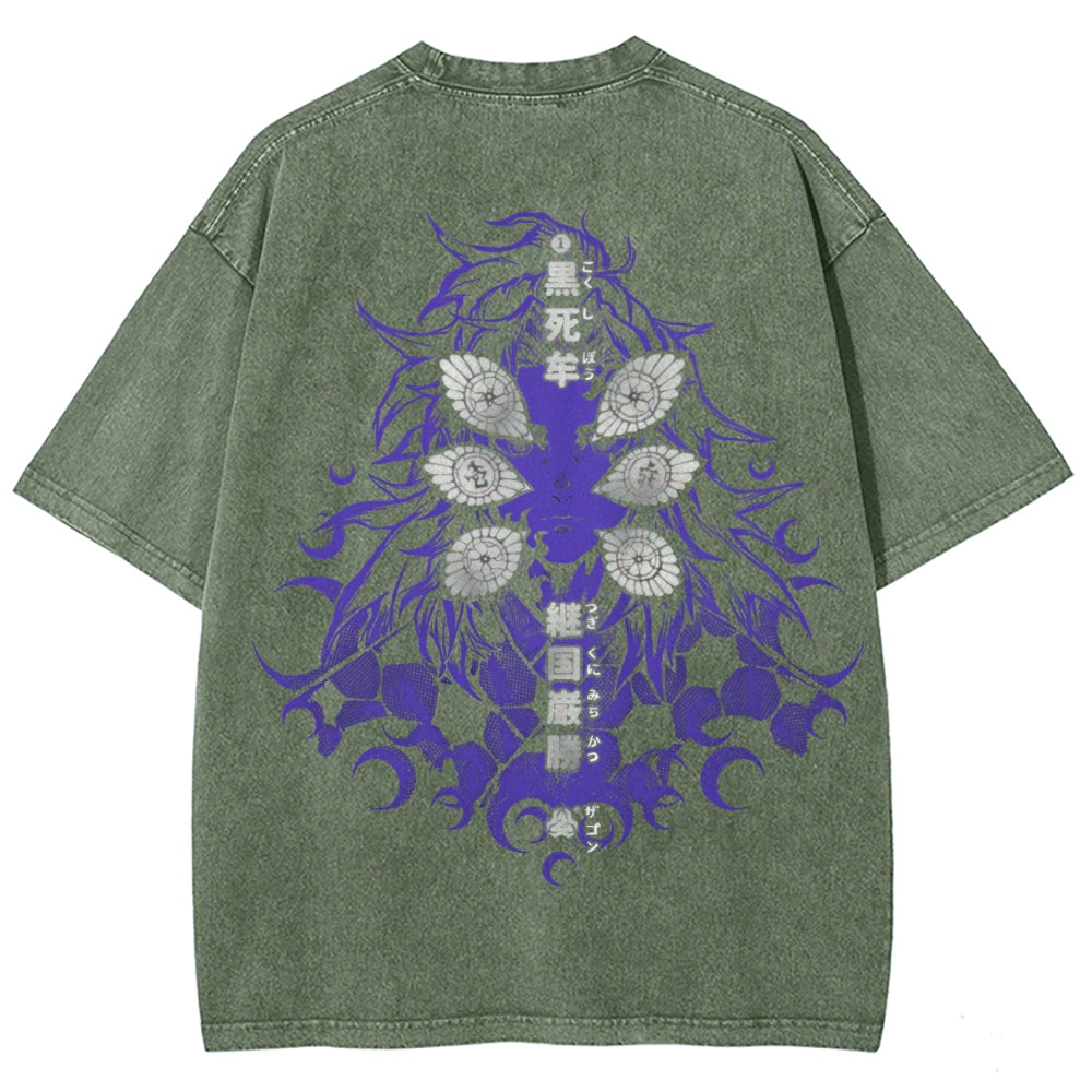Unisex Fit Washed T-Shirt Demon Slayer