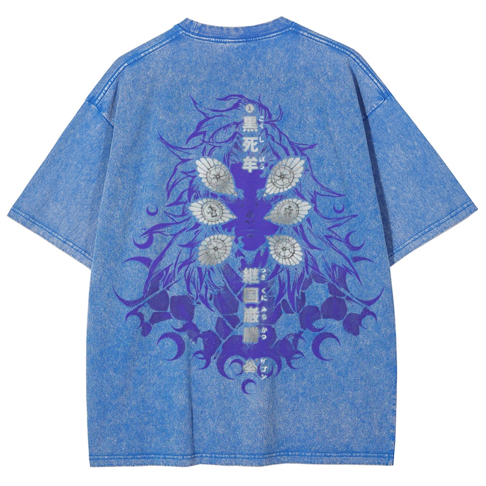 Unisex Fit Washed T-Shirt Demon Slayer