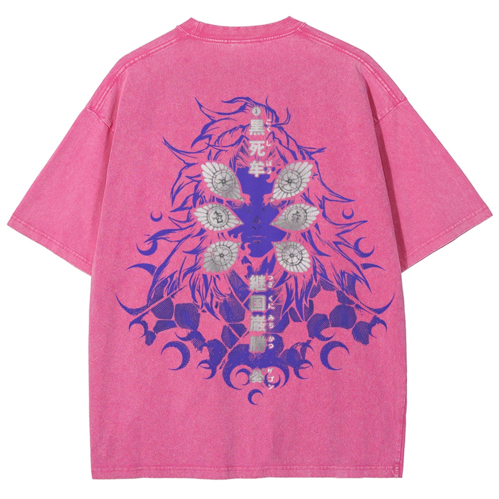 Unisex Fit Washed T-Shirt Demon Slayer