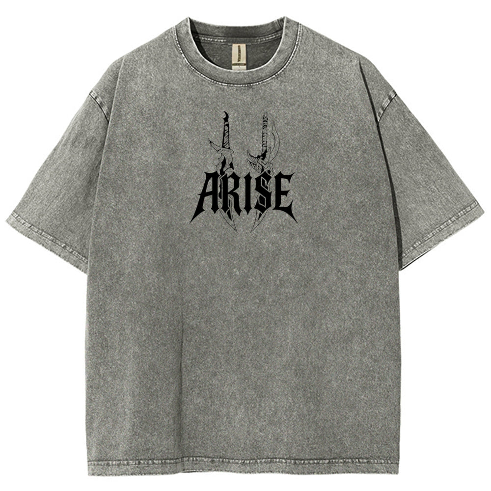 Unisex Fit Washed T-Shirt solo leveling