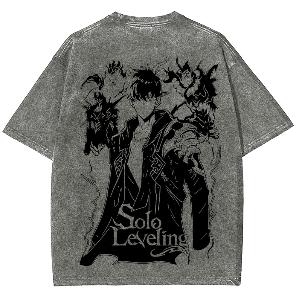 Unisex Fit Washed T-Shirt solo leveling