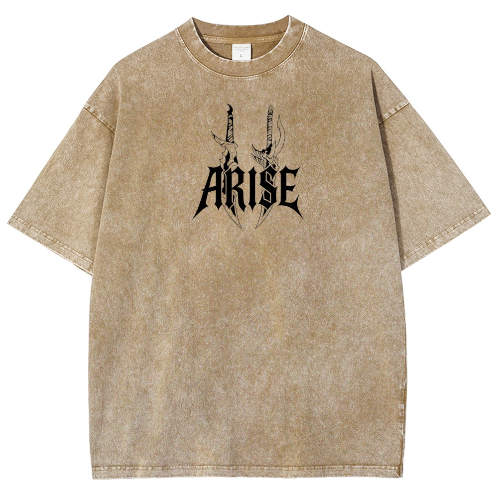 Unisex Fit Washed T-Shirt solo leveling